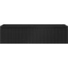 Mexen Rivel bathroom cabinet under-sink 90 cm, 1 drawer, fluted, black matte - 91A20-09023-1-BF71