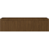 Mexen Rivel bathroom cabinet 90 cm, 1 drawer, ribbed, walnut - 91A20-09023-1-BF86