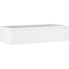 Mexen Rivel bathroom cabinet for washbasin 100 cm, 1 drawer, grooved, matte white - 91A20-10023-1-BF01