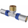 Mexen PEX-P press fitting tee, press-fit PEX 32 x 3/4 M x 32 - W97133-3234M32-00