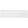 Mexen Rivel bathroom cabinet for washbasin 100 cm, 1 drawer, grooved, matte white - 91A20-10023-1-BF01