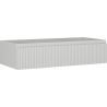 Mexen Rivel bathroom cabinet under sink 100 cm, 1 drawer, fluted, gray matte - 91A20-10023-1-BF62