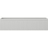 Mexen Rivel bathroom cabinet under sink 100 cm, 1 drawer, fluted, gray matte - 91A20-10023-1-BF62