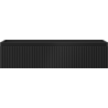 Mexen Rivel bathroom cabinet under sink 100 cm, 1 drawer, grooved, black matte - 91A20-10023-1-BF71