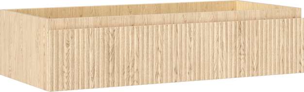 Mexen Rivel bathroom cabinet under the sink 100 cm, 1 drawer, grooved, oak - 91A20-10023-1-BF81