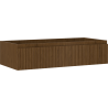 Mexen Rivel bathroom cabinet for washbasin 100 cm, 1 drawer, grooved, walnut - 91A20-10023-1-BF86