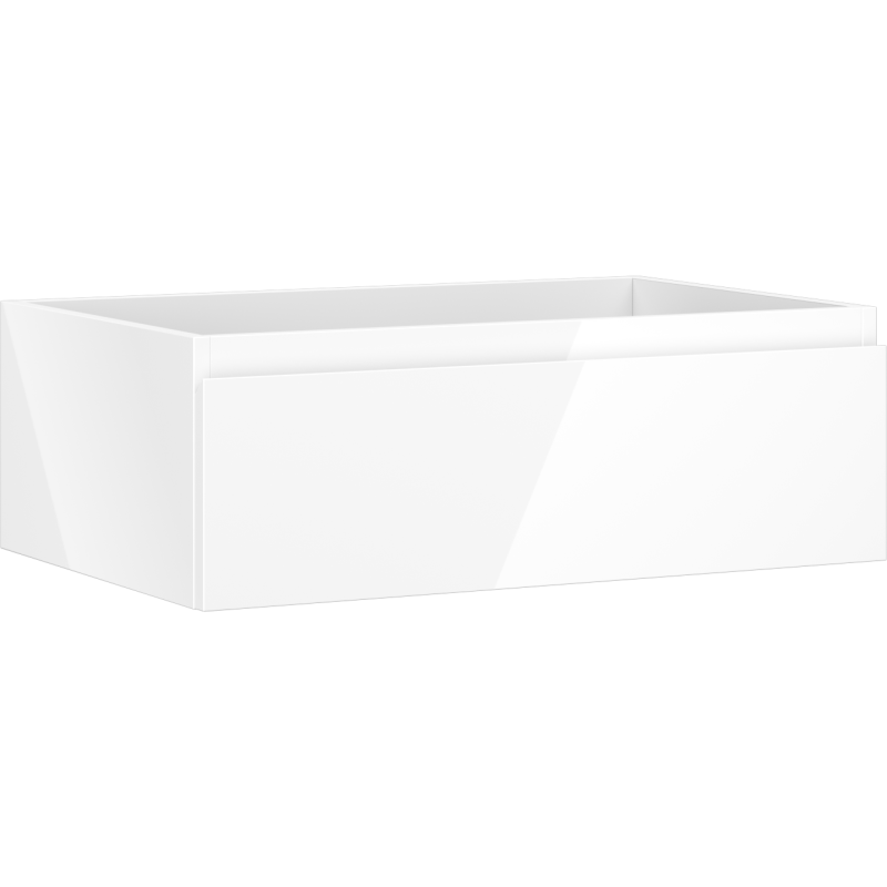 Mexen Orio bathroom cabinet under sink 70 cm, 1 drawer, white gloss - 91A10-07023-1-BF00