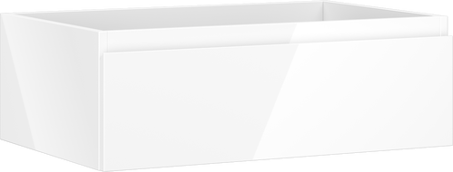Mexen Orio bathroom cabinet under sink 70 cm, 1 drawer, white gloss - 91A10-07023-1-BF00
