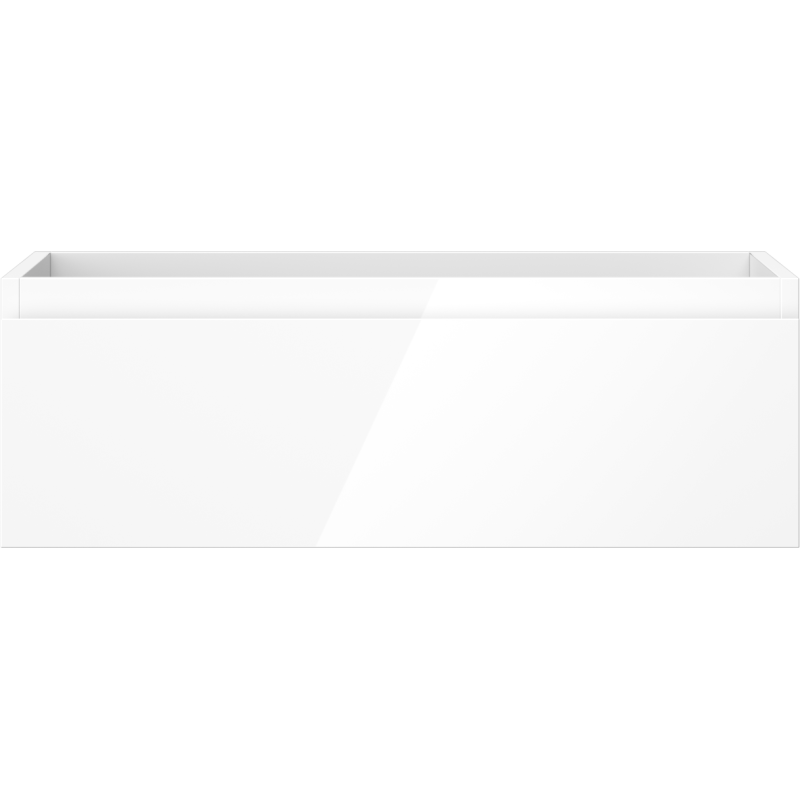 Mexen Orio bathroom cabinet under-sink 70 cm, 1 drawer, white gloss - 91A10-07023-1-BF00