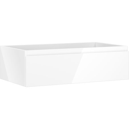 Mexen Orio bathroom vanity cabinet 80 cm, 1 drawer, glossy white - 91A10-08023-1-BF00
