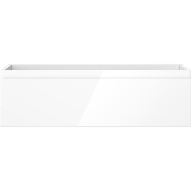 Mexen Orio bathroom vanity unit 80 cm, 1 drawer, white gloss - 91A10-08023-1-BF00