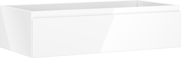 Mexen Orio bathroom cabinet under the sink 90 cm, 1 drawer, white gloss - 91A10-09023-1-BF00