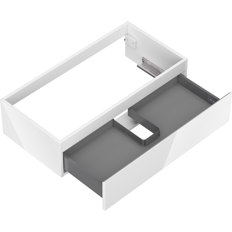Mexen Orio bathroom cabinet under the sink 90 cm, 1 drawer, white gloss - 91A10-09023-1-BF00