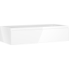 Mexen Orio bathroom cabinet under sink 100 cm, 1 drawer, white gloss - 91A10-10023-1-BF00