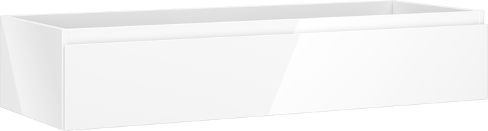 Mexen Orio bathroom cabinet 120 cm, 1 drawer, white gloss - 91A10-12023-1-BF00