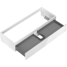 Mexen Orio bathroom cabinet under sink 120 cm, 1 drawer, white gloss - 91A10-12023-1-BF00