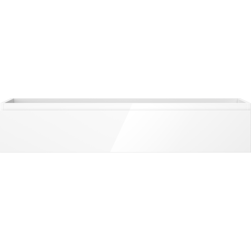 Mexen Orio bathroom cabinet 120 cm, 1 drawer, white gloss - 91A10-12023-1-BF00