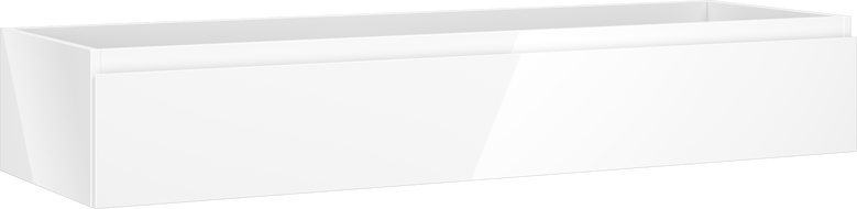 Mexen Orio bathroom cabinet for under-basin 140 cm, 1 drawer, white gloss - 91A10-14023-1-BF00