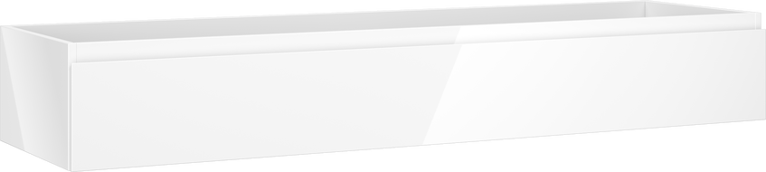 Mexen Orio bathroom cabinet under sink 160 cm, 1 drawer, white gloss - 91A10-16023-1-BF00
