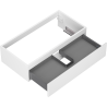 Mexen Orio bathroom cabinet under-sink 90 cm, 1 drawer, white matte - 91A10-09023-1-BF01