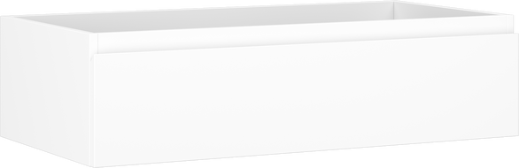 Mexen Orio bathroom cabinet under-sink 90 cm, 1 drawer, white matte - 91A10-09023-1-BF01