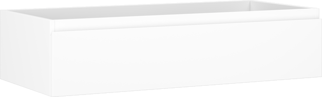 Mexen Orio bathroom cabinet under sink 100 cm, 1 drawer, white matte - 91A10-10023-1-BF01