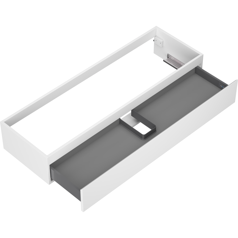 Mexen Orio bathroom cabinet for washbasin 140 cm, 1 drawer, white matte - 91A10-14023-1-BF01