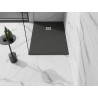 Mexen Stone+ composite rectangular shower tray 140 x 80 cm, anthracite - 44718014