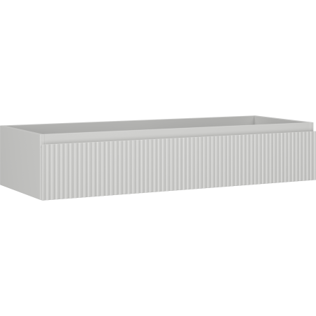 Mexen Rivel bathroom cabinet under sink 120 cm, 1 drawer, fluted, matte grey - 91A20-12023-1-BF62