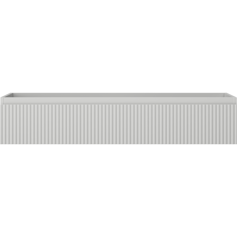 Mexen Rivel bathroom cabinet under sink 120 cm, 1 drawer, fluted, matte grey - 91A20-12023-1-BF62