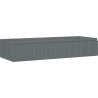 Mexen Rivel bathroom cabinet for washbasin 120 cm, 1 drawer, fluted, gray matte - 91A20-12023-1-BF66