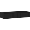 Mexen Rivel bathroom cabinet under sink 120 cm, 1 drawer, grooved, black matte - 91A20-12023-1-BF71