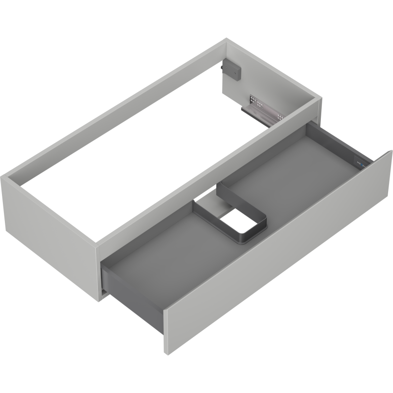 Mexen Orio bathroom cabinet under-sink 100 cm, 1 drawer, matt grey - 91A10-10023-1-BF62