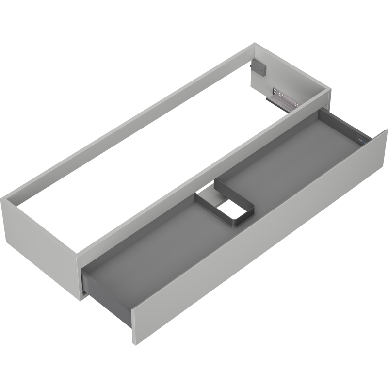 Mexen Orio 140 cm Sink Cabinet, 1 Drawer, Matte Grey - 91A10-14023-1-BF62