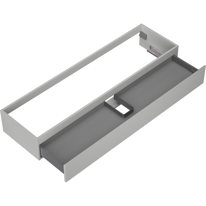 Mexen Orio bathroom cabinet for washbasin 160 cm, 1 drawer, grey matte - 91A10-16023-1-BF62