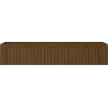 Mexen Rivel bathroom cabinet under sink 120 cm, 1 drawer, grooved, walnut - 91A20-12023-1-BF86