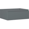 Mexen Orio bathroom cabinet under-sink 60 cm, 1 drawer, matte graphite - 91A10-06023-1-BF66