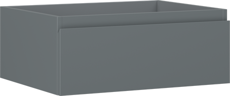 Mexen Orio bathroom cabinet under-sink 60 cm, 1 drawer, matte graphite - 91A10-06023-1-BF66