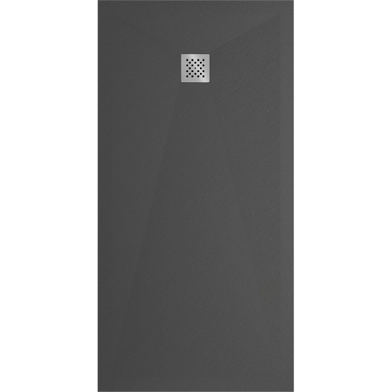 Mexen Stone+ rectangular composite shower tray 160 x 80 cm, anthracite - 44718016