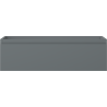 Mexen Orio bathroom cabinet under sink 80 cm, 1 drawer, matte graphite - 91A10-08023-1-BF66