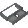 Mexen Orio bathroom cabinet under-sink 90 cm, 1 drawer, matt graphite - 91A10-09023-1-BF66