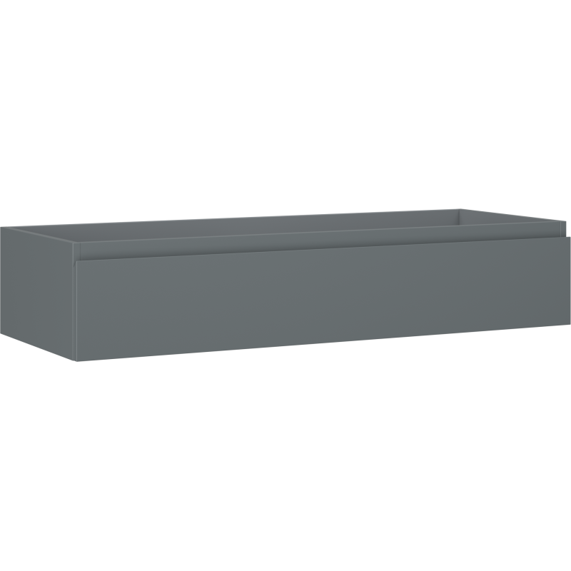 Mexen Orio bathroom cabinet for washbasin 120 cm, 1 drawer, matte graphite - 91A10-12023-1-BF66