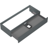 Mexen Orio bathroom cabinet for washbasin 120 cm, 1 drawer, matte graphite - 91A10-12023-1-BF66