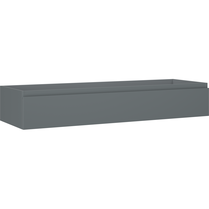 Mexen Orio bathroom cabinet under sink 140 cm, 1 drawer, matte graphite - 91A10-14023-1-BF66