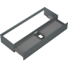 Mexen Orio bathroom cabinet under sink 140 cm, 1 drawer, matte graphite - 91A10-14023-1-BF66
