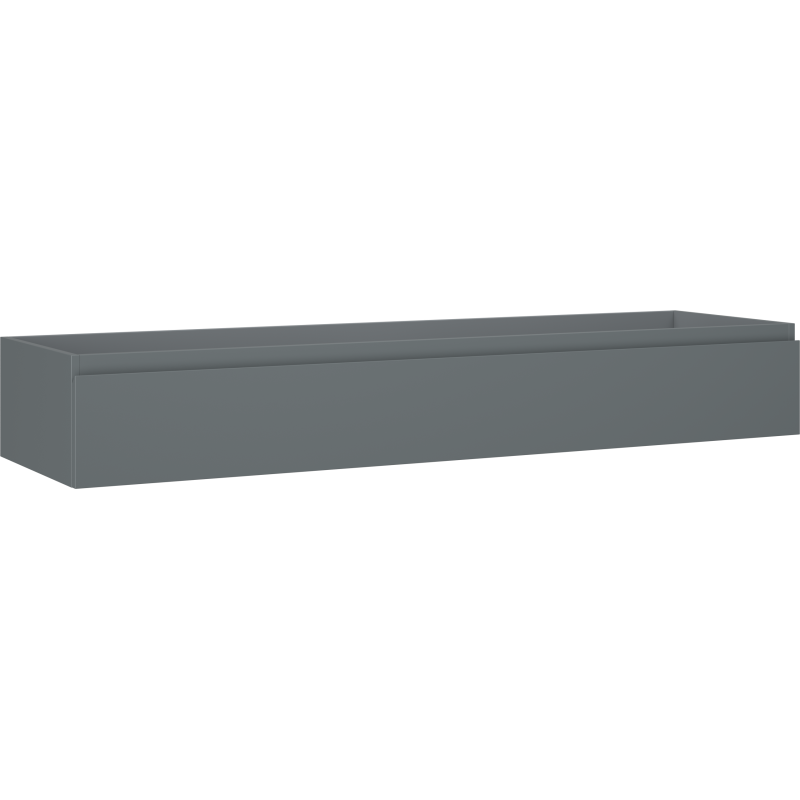 Mexen Orio bathroom cabinet under-sink 160 cm, 1 drawer, matte graphite - 91A10-16023-1-BF66