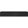 Mexen Rivel bathroom cabinet under-sink 140 cm, 1 drawer, fluted, black matte - 91A20-14023-1-BF71