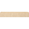 Mexen Rivel bathroom sink cabinet 140 cm, 1 drawer, fluted, oak - 91A20-14023-1-BF81