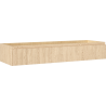Mexen Rivel bathroom sink cabinet 140 cm, 1 drawer, fluted, oak - 91A20-14023-1-BF81