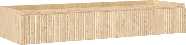 Mexen Rivel bathroom sink cabinet 140 cm, 1 drawer, fluted, oak - 91A20-14023-1-BF81